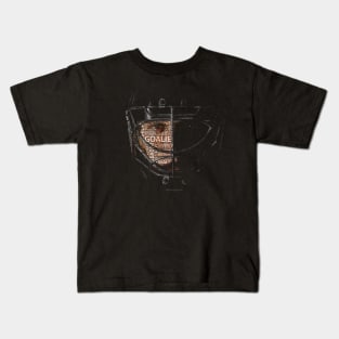 Typographic Hockey Goalie Tribute Kids T-Shirt